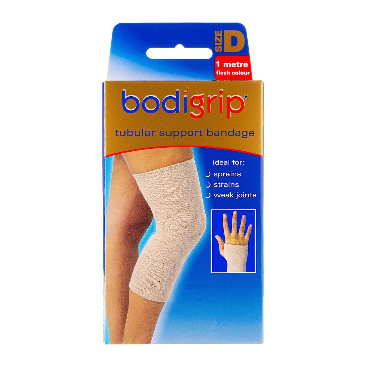 Bodigrip Tubular Support Bandage Size D 7.5cm x 1m