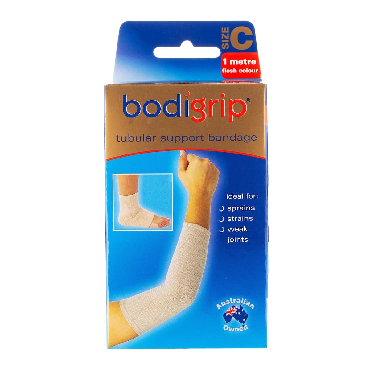Bodigrip Tubular Support Bandage Size C 6.75cm x 1m