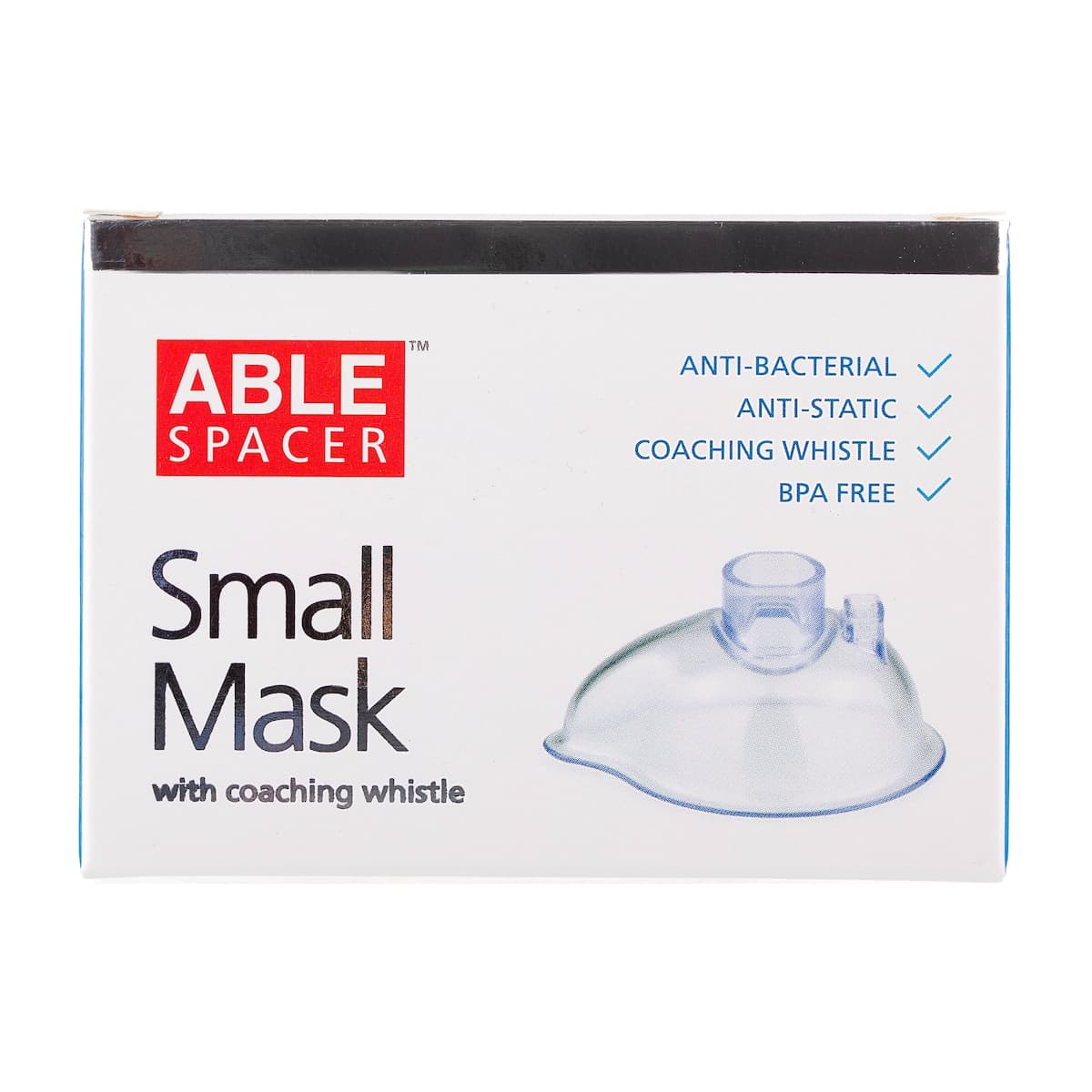 ABLE Spacer Whistle Mask AntiBacterial Small