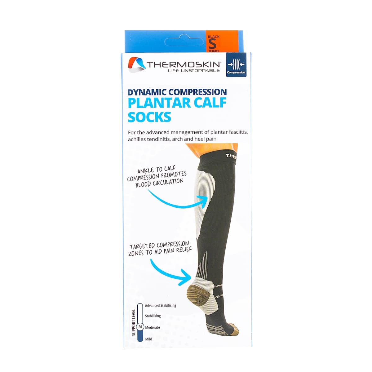 Thermoskin Plantar FXT Compression Calf Socks S