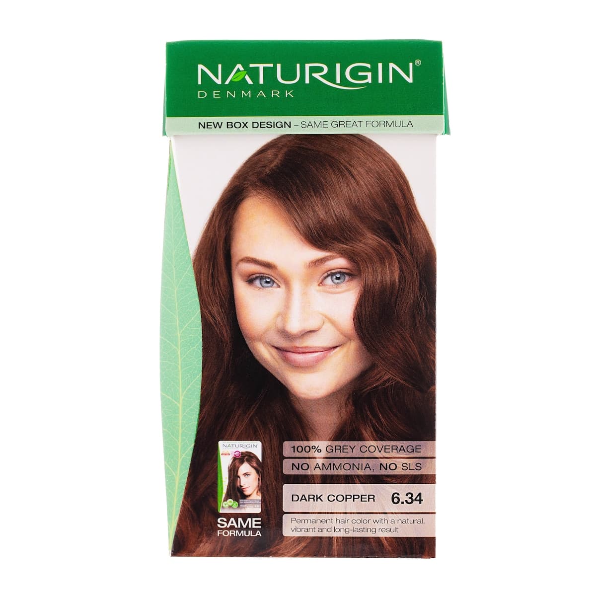 Naturigin 6.34 Medium Copper Blonde Natural Permanent Hair Colour