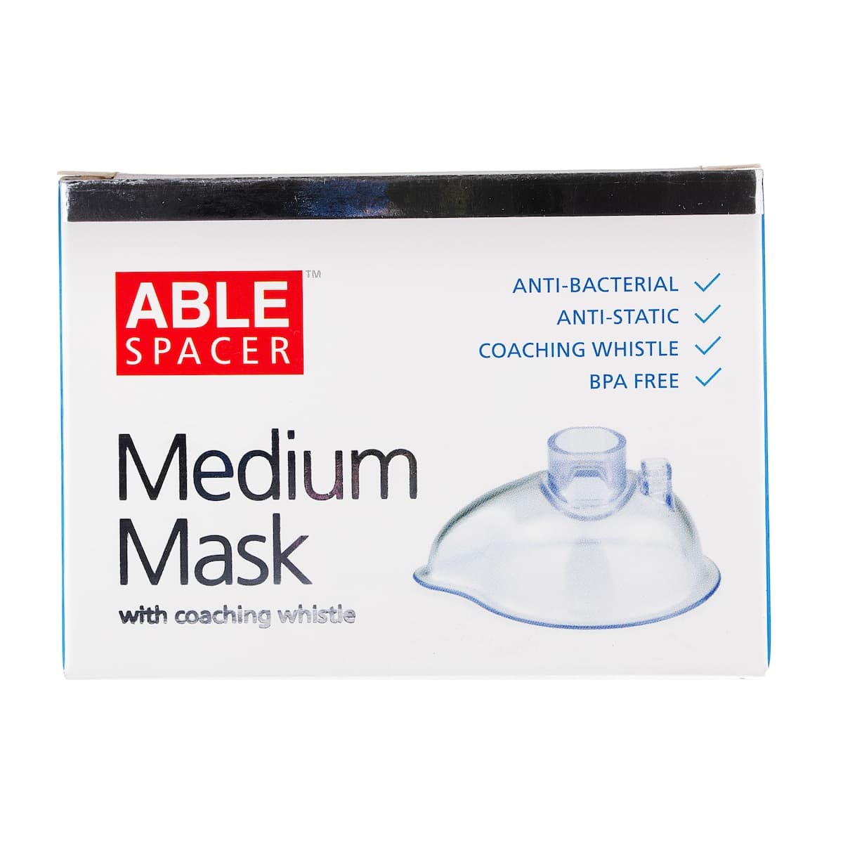 ABLE Spacer Whistle Mask AntiBacterial Medium