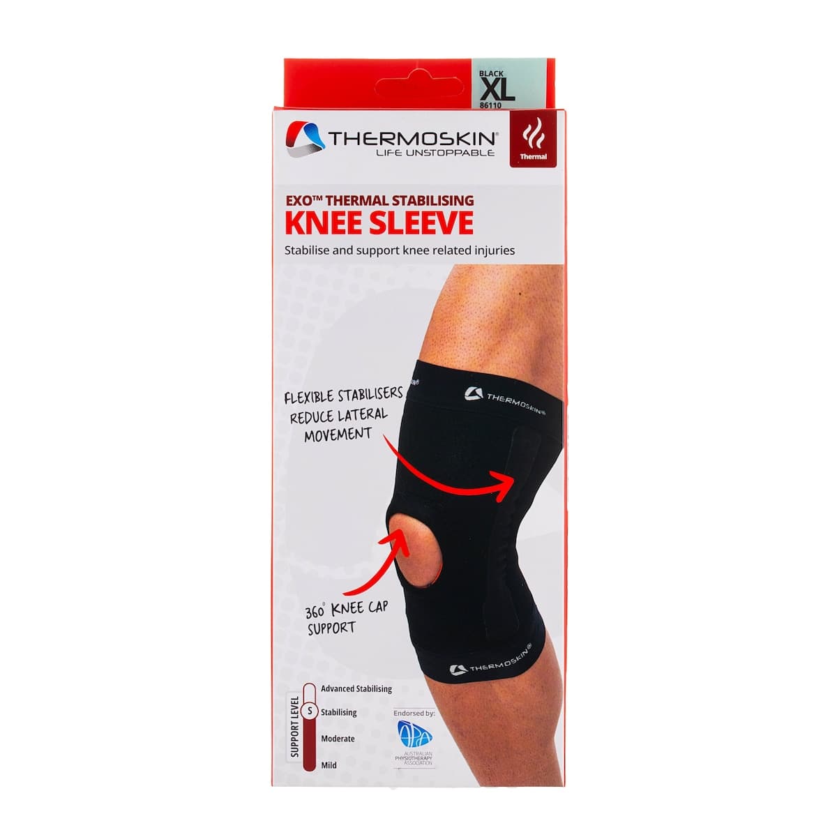 Thermoskin Exo Stabilising Knee Sleeve XL