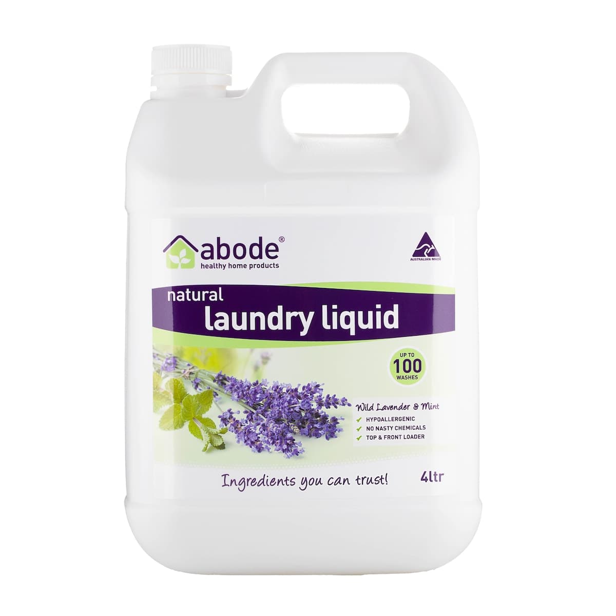 Abode Laundry Liquid Lavender & Mint 4L