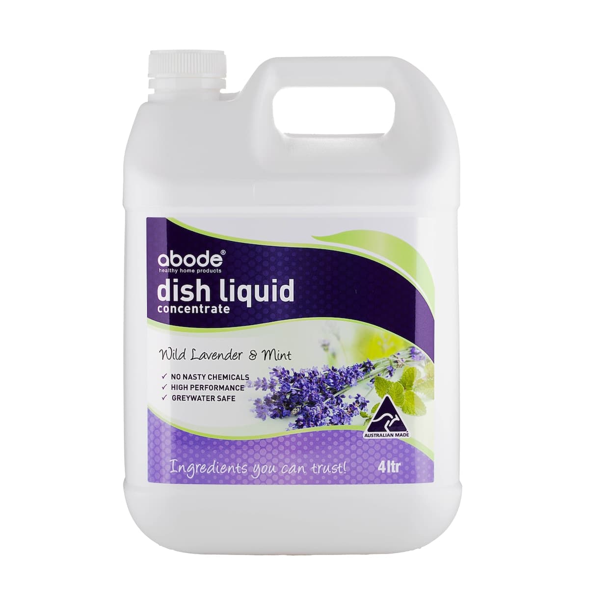 Abode Dishwashing Liquid Lavender & Mint 4L