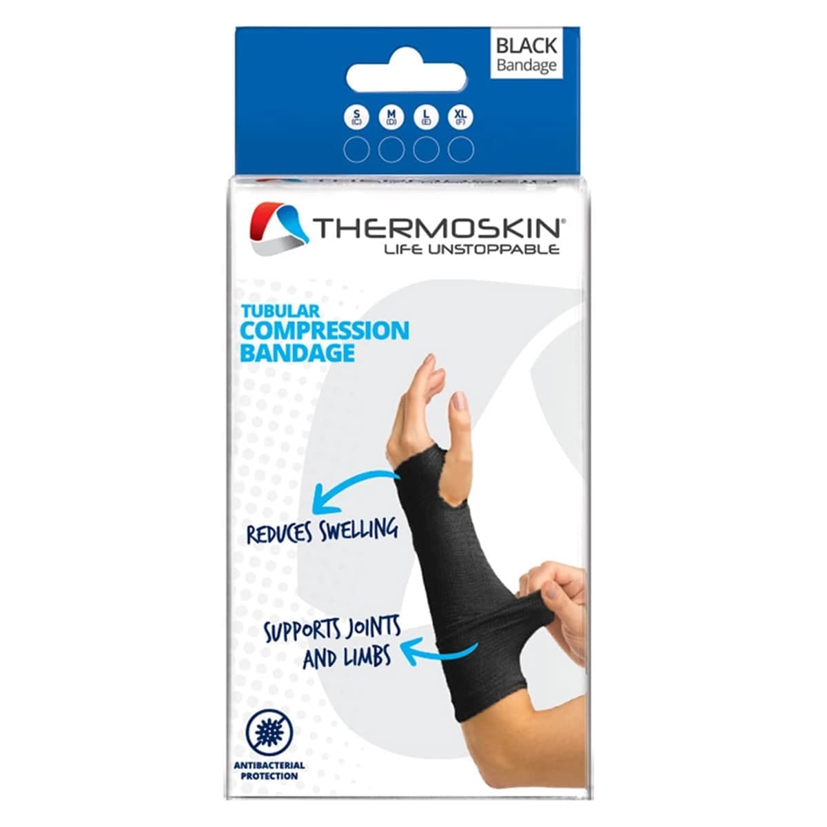 Thermoskin Tubular Compression Bandage Black M