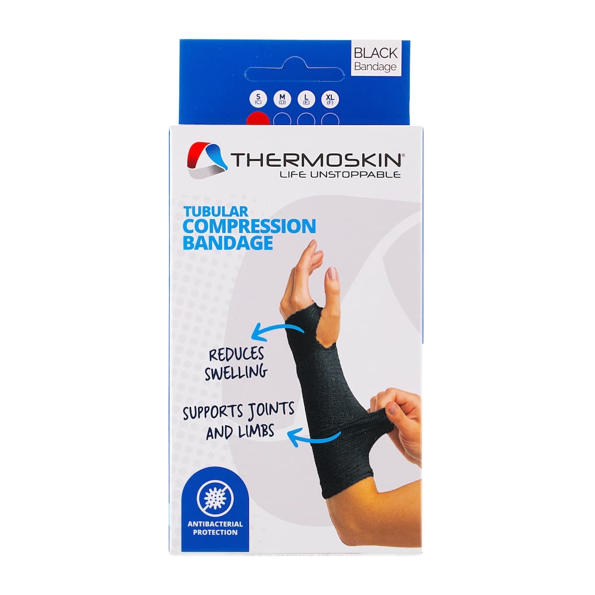 Thermoskin Tubular Compression Bandage Black S