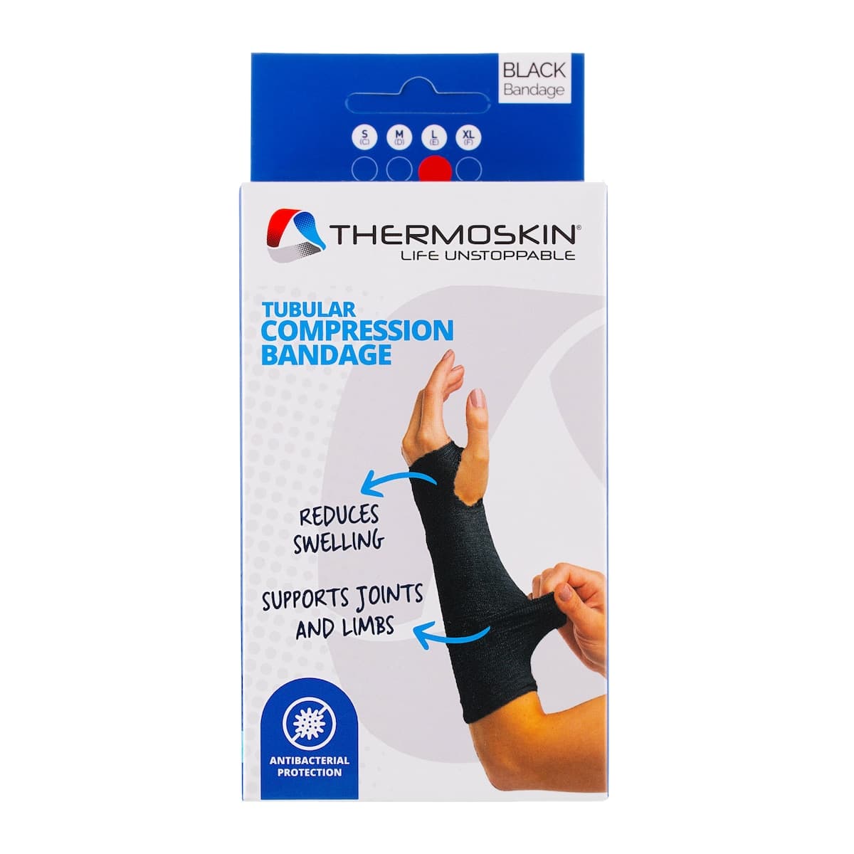 Thermoskin Tubular Compression Bandage Black L
