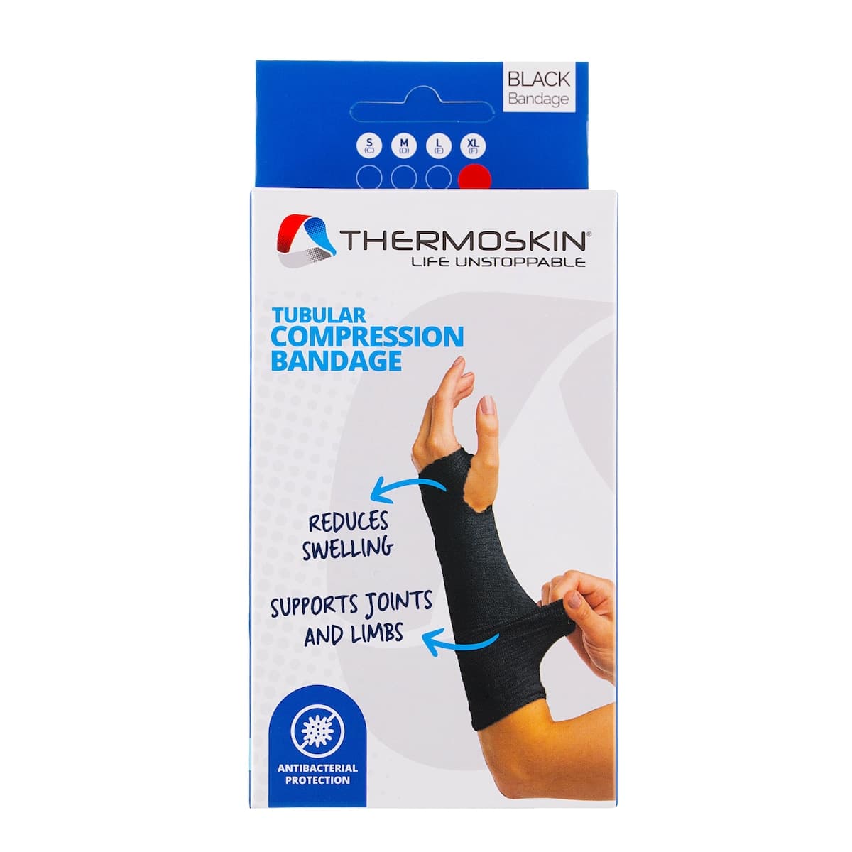 Thermoskin Tubular Compression Bandage Black XL