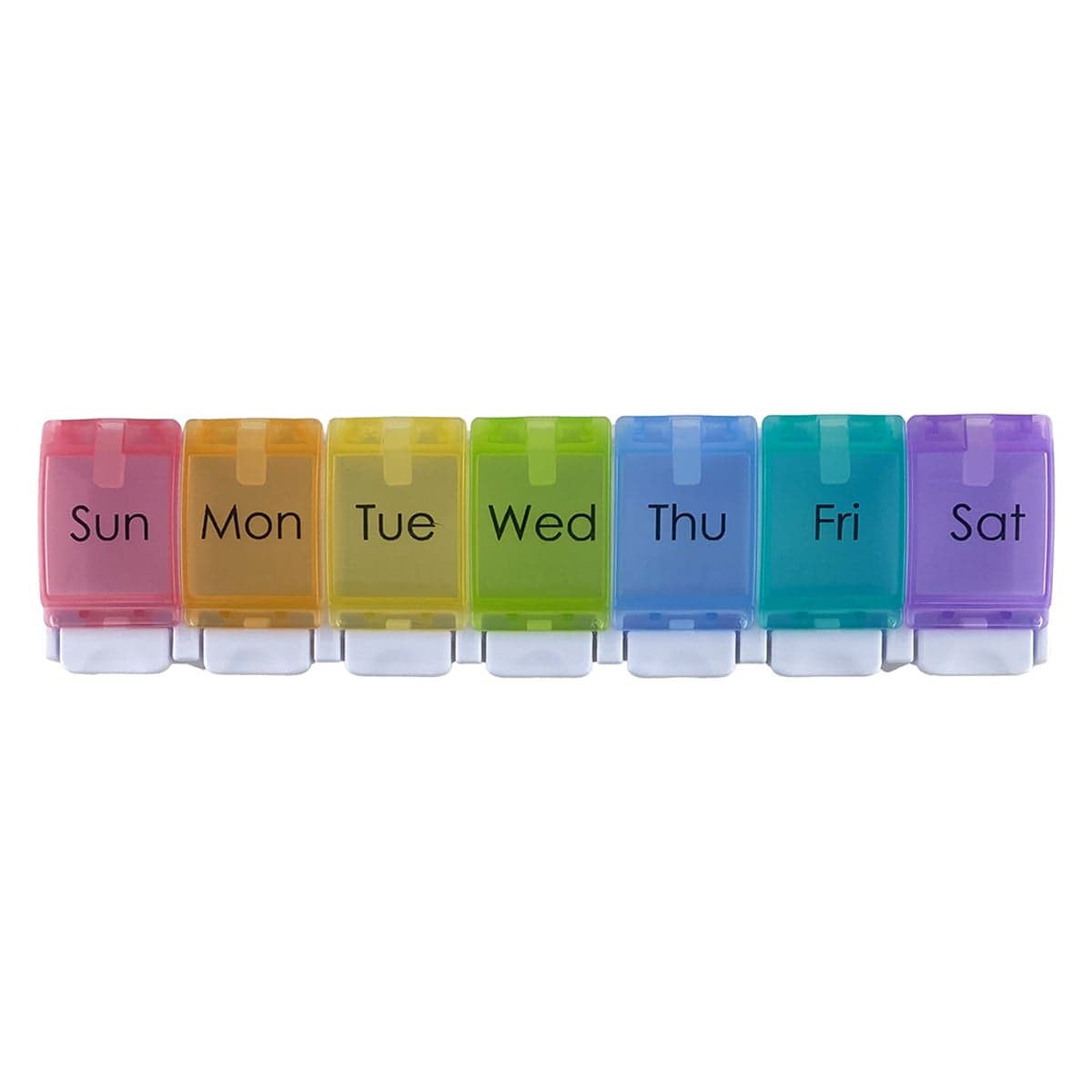 Surgical Basics One a Day Weekly Pill Organiser Large 1 Pack Assorted Colours