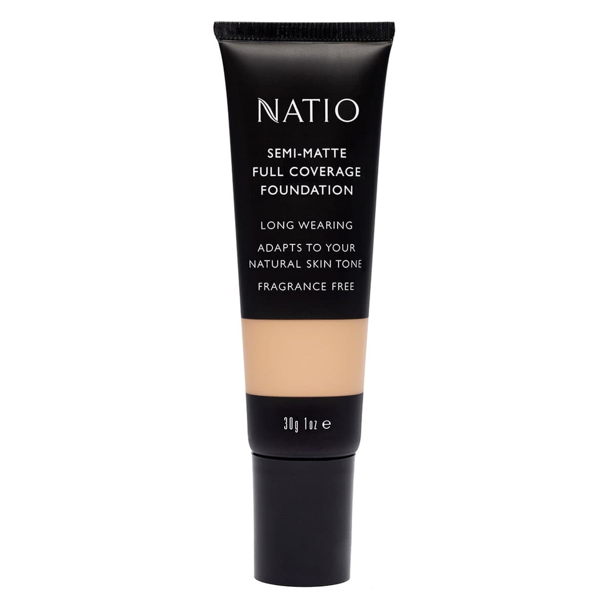 Natio Semi Matte Full Coverage Foundation Nutmeg 30g