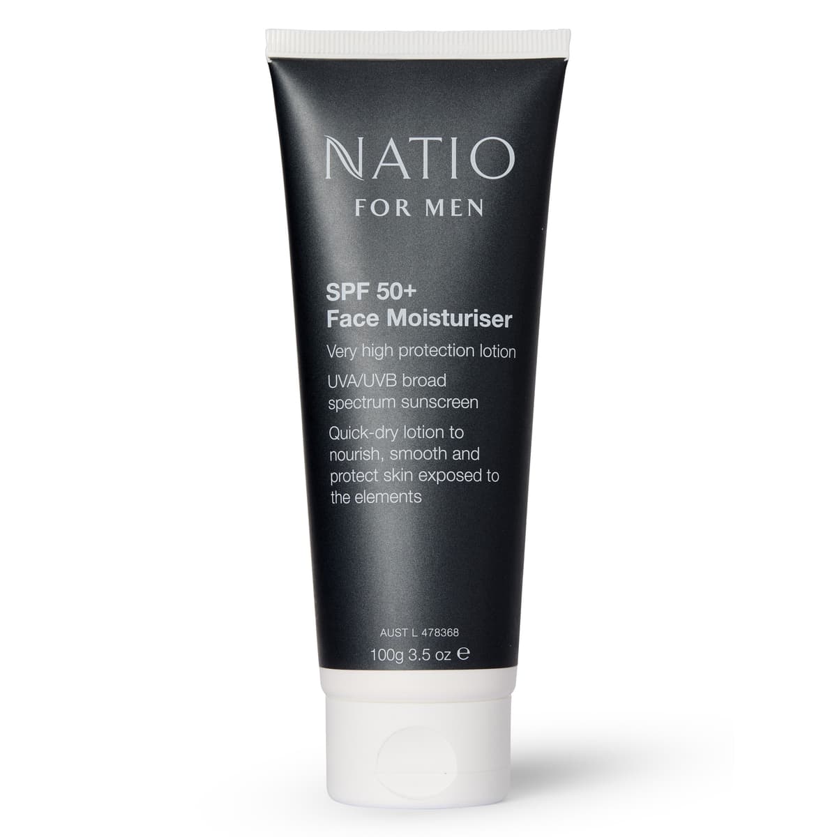 Natio for Men SPF50+ Face Moisturiser 100g