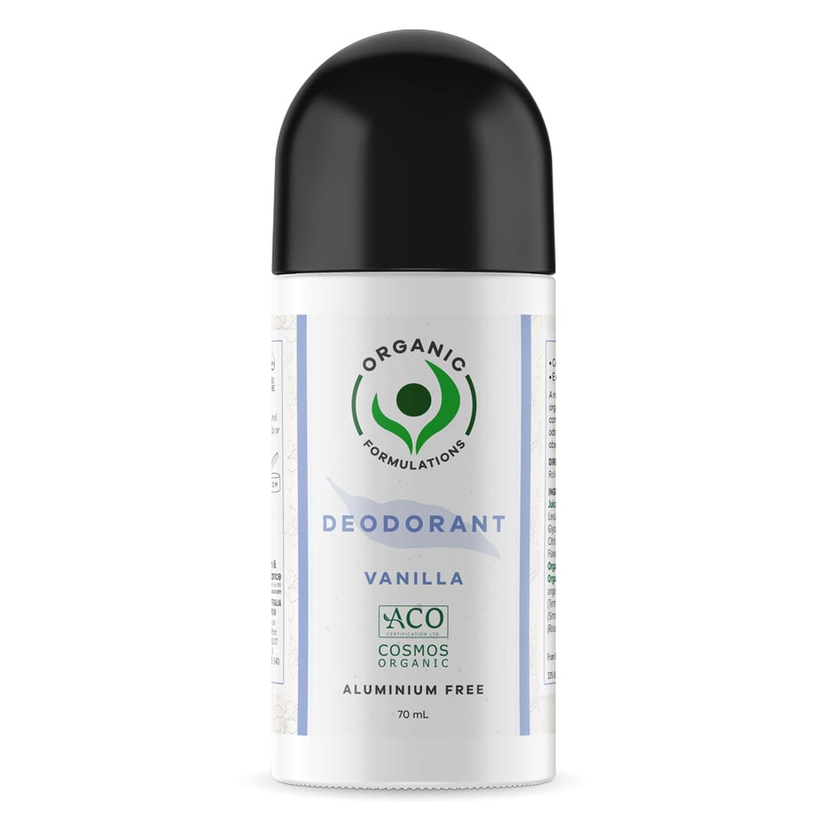 Organic Formulations Vanilla Deodorant 70ml