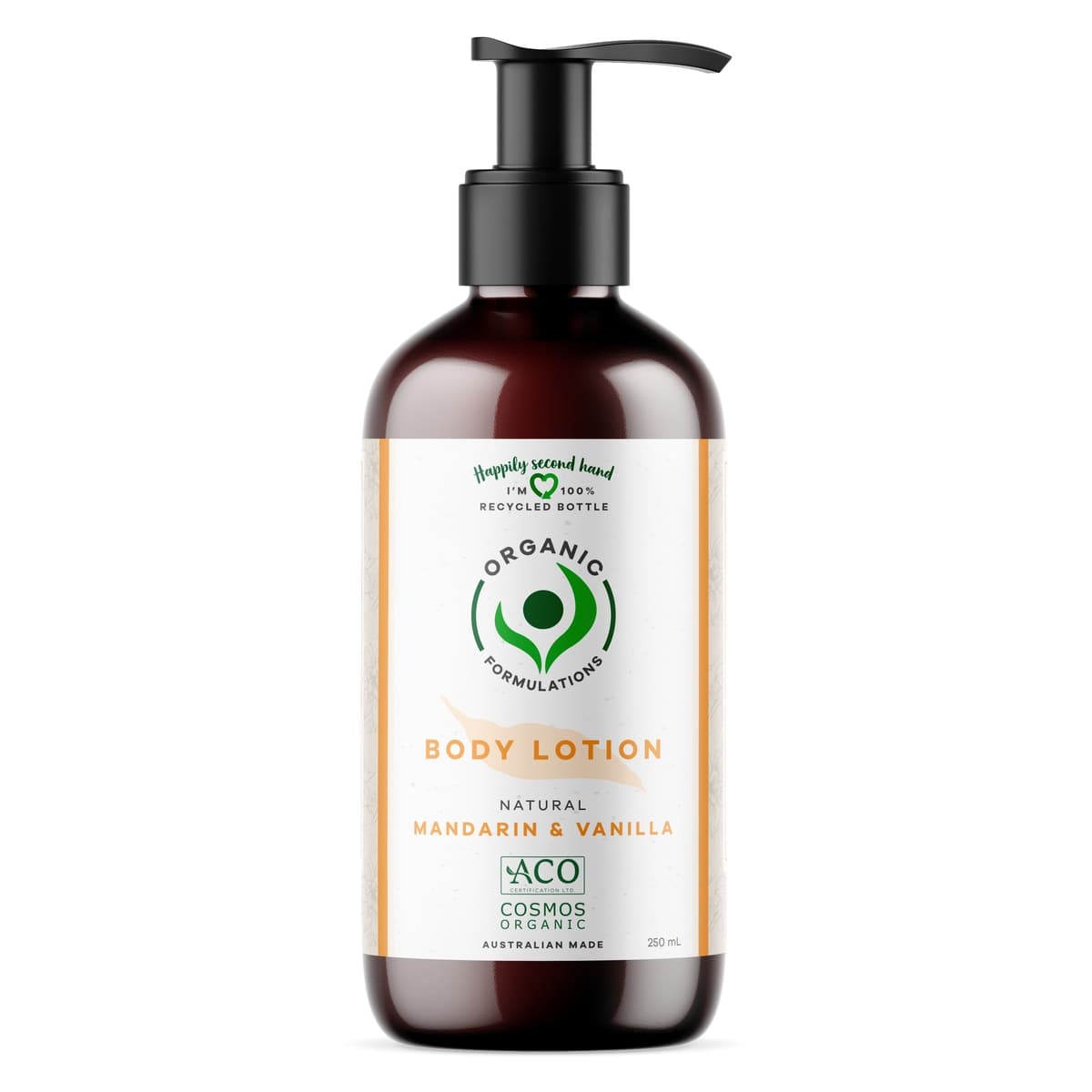 Organic Formulations Mandarin & Vanilla Body lotion 250ml