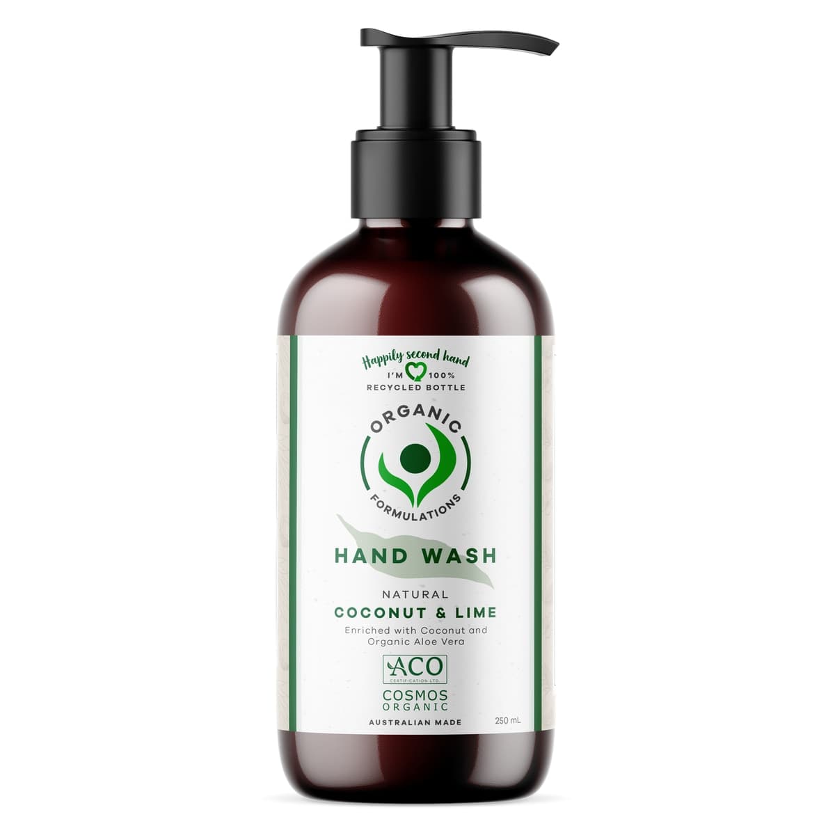 Organic Formulations Coconut & Lime Hand Wash 250ml