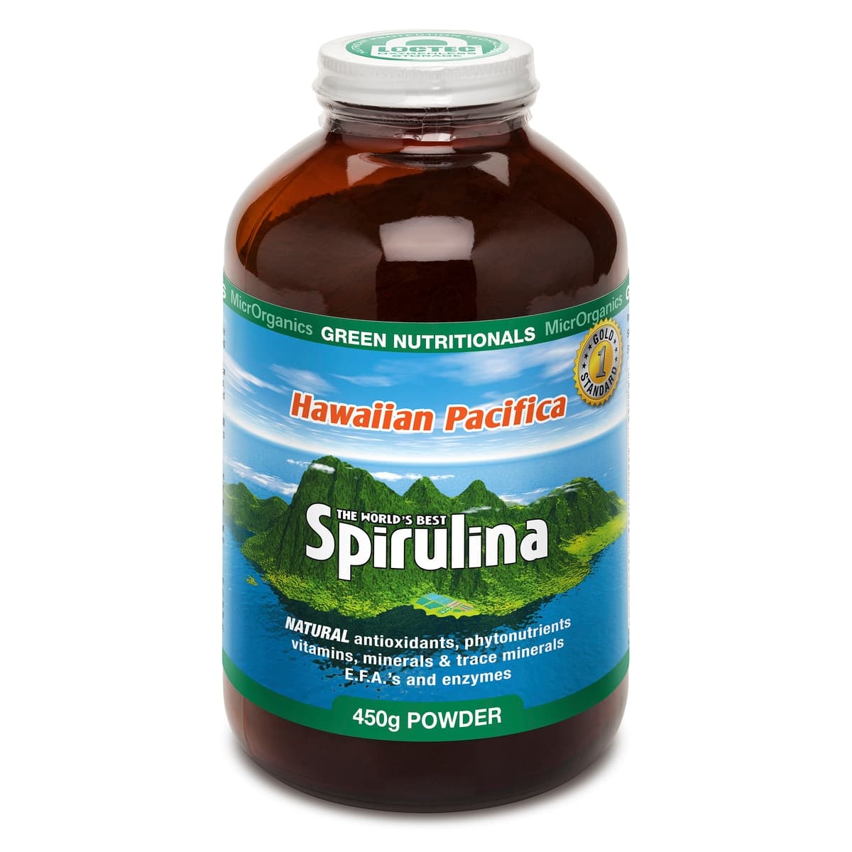 Green Nutritionals Hawaiian Pacifica Spirulina Powder 450g