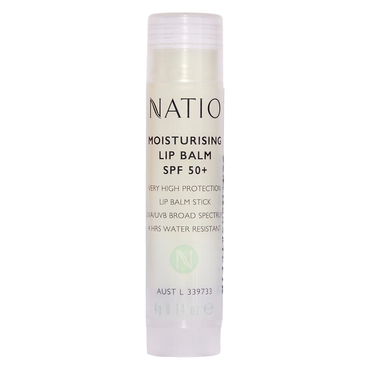 Natio Moisturising Lip Balm SPF50 4g