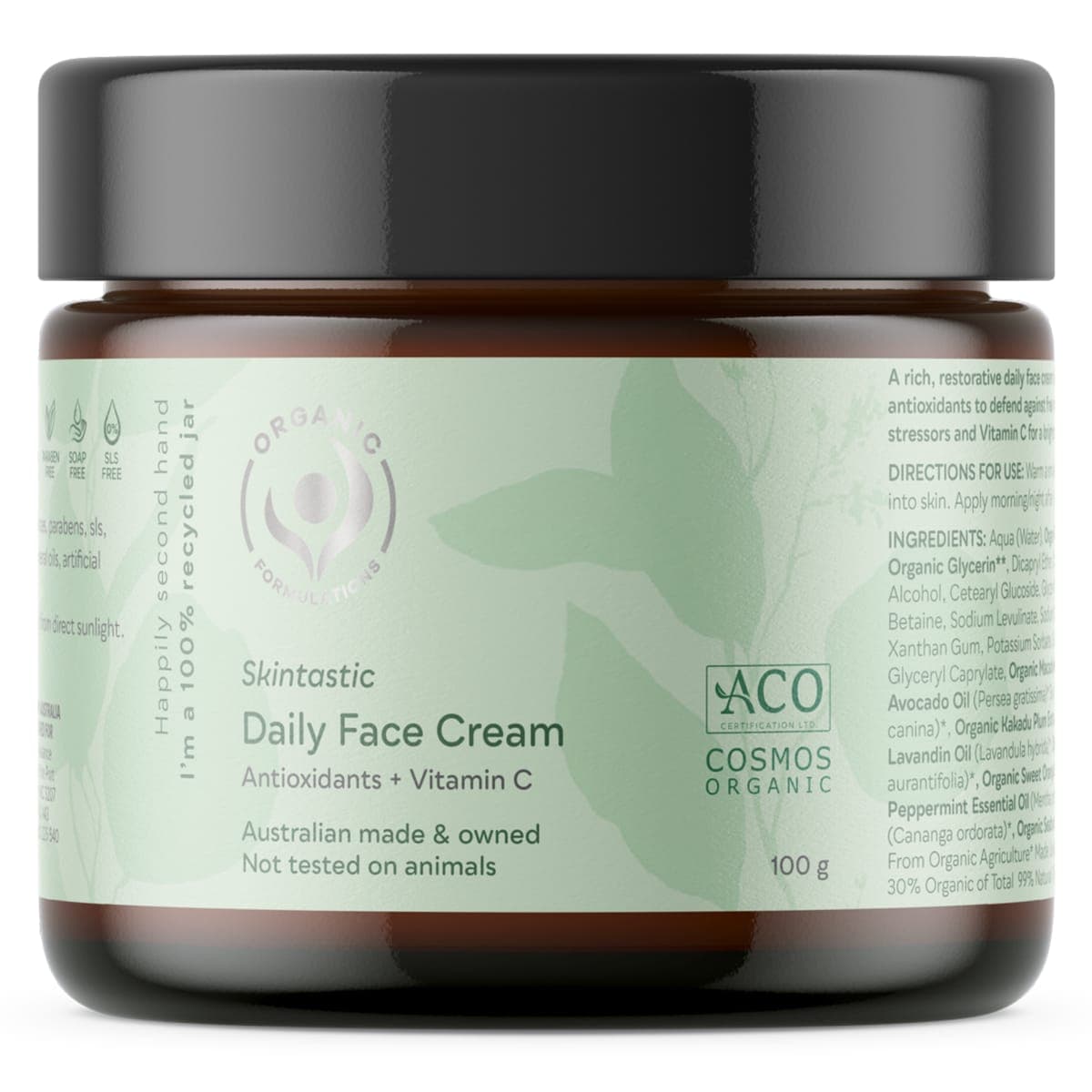 Organic Formulations Skintastic Daily Face Cream 100g