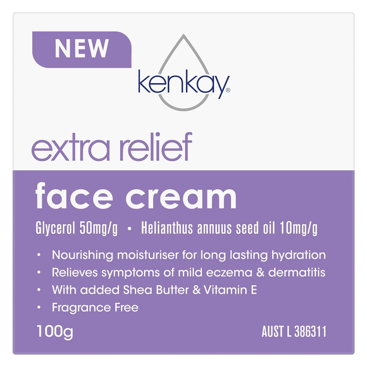 Kenkay Extra Relief Facial Moisturiser 100g Jar