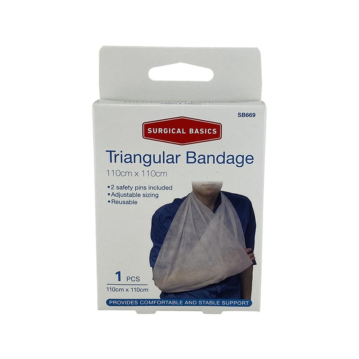 3P Surgical Basics Triangular Bandage 110 cm x 110cm Single