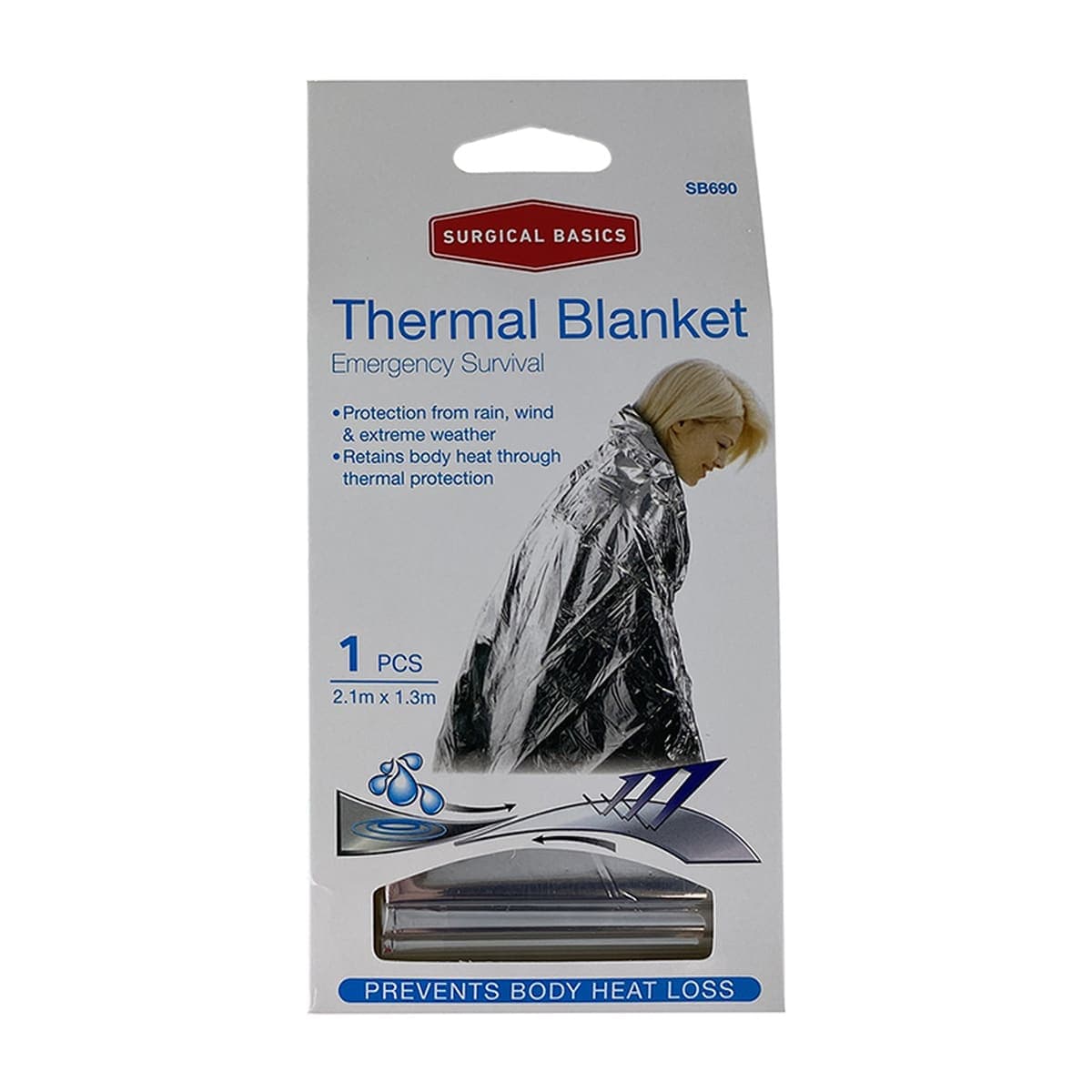 3P Surgical Basics Emergency Thermal Blanket Single