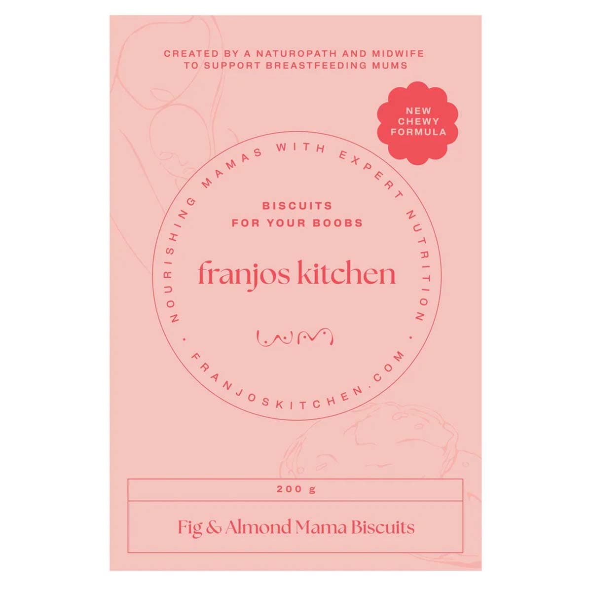 Franjo's Kitchen Fig & Almond Tanker Topper Lactation Biscuits 200g