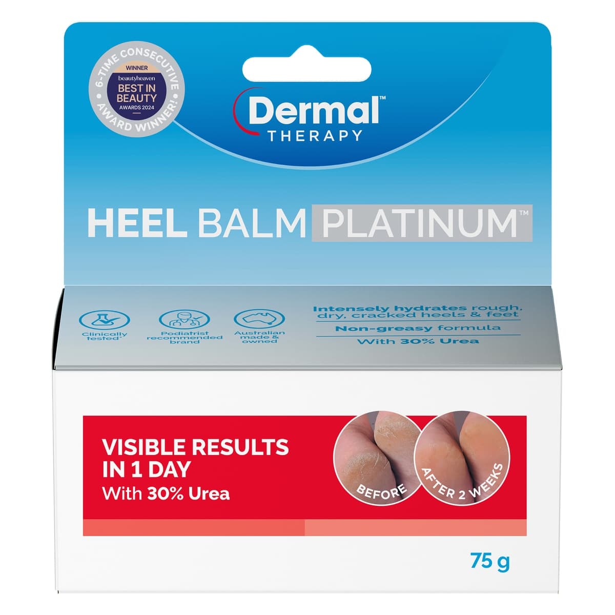 Dermal Therapy Heel Balm Platinum 75g