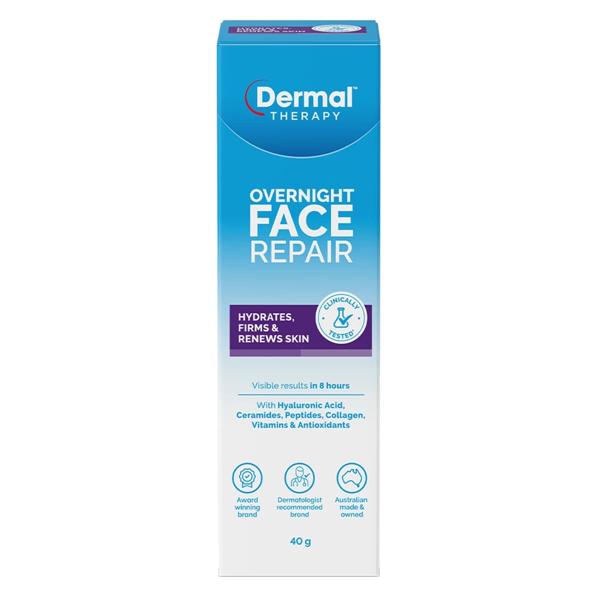 Dermal Therapy Overnight Face Repair Cream 40g