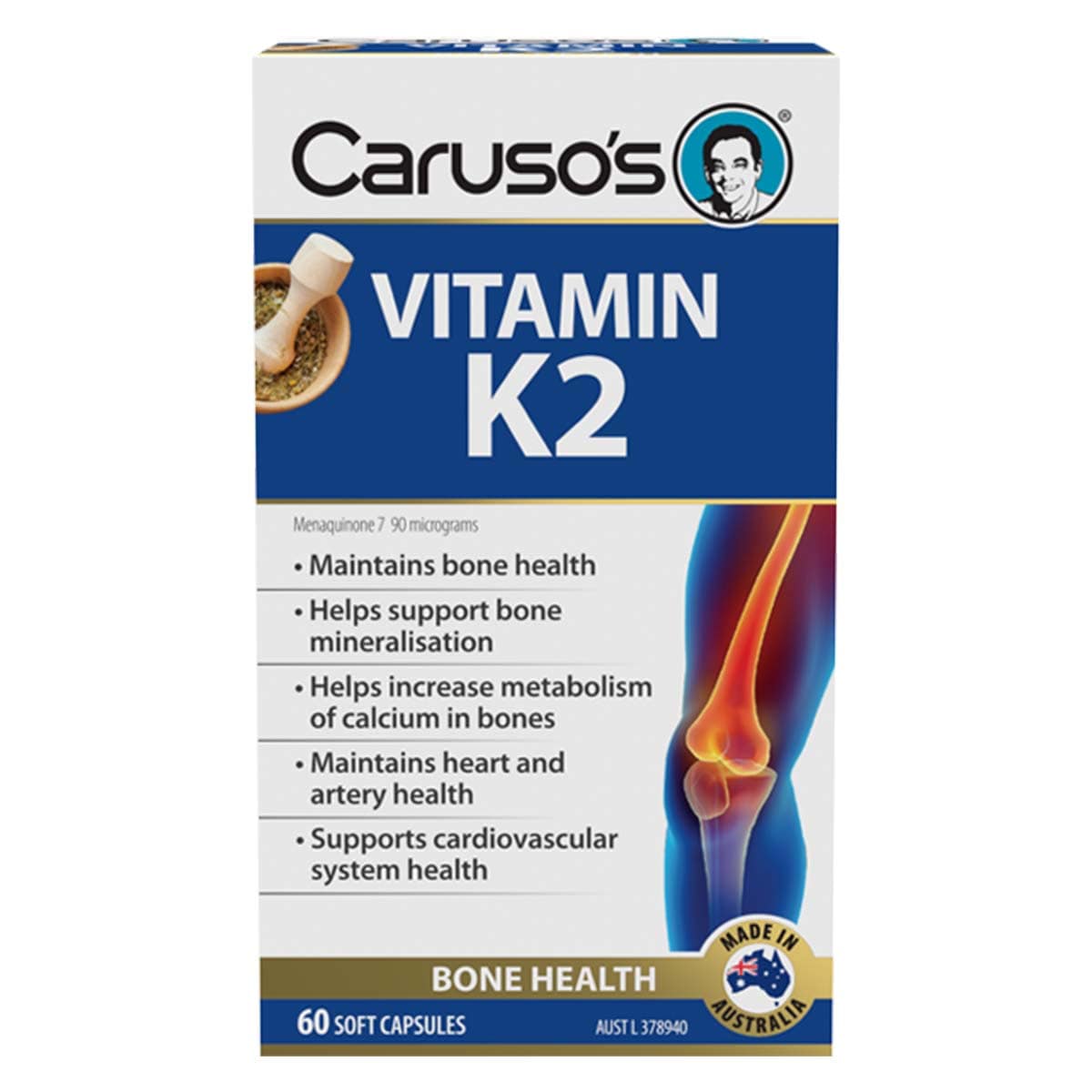 Carusos Vitamin K2 60 Capsules