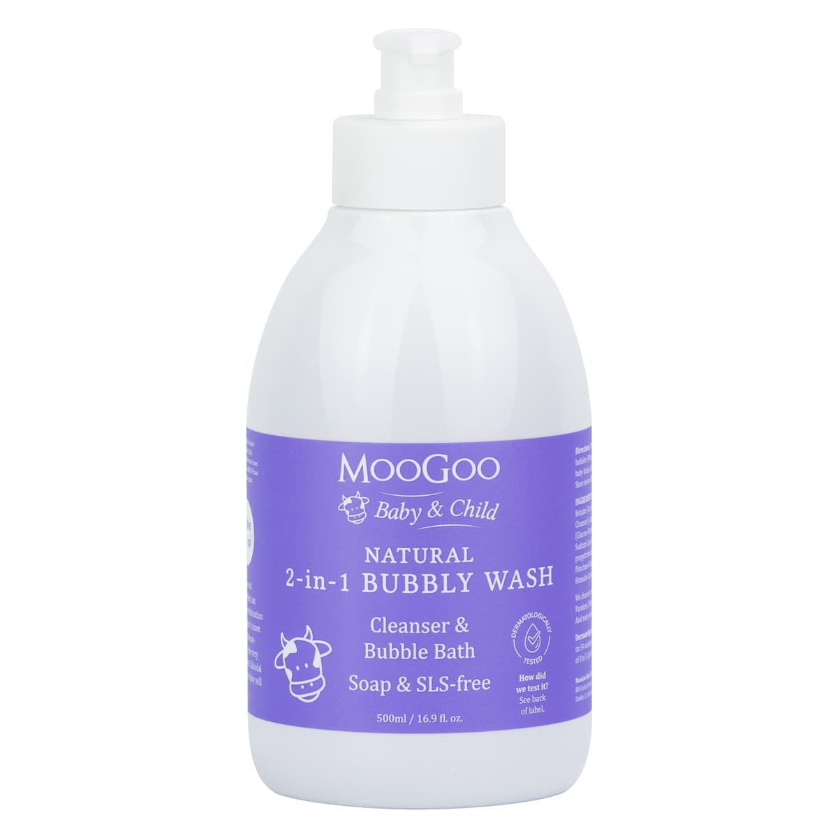 MooGoo Baby 2-in-1 Bubbly Wash 500ml