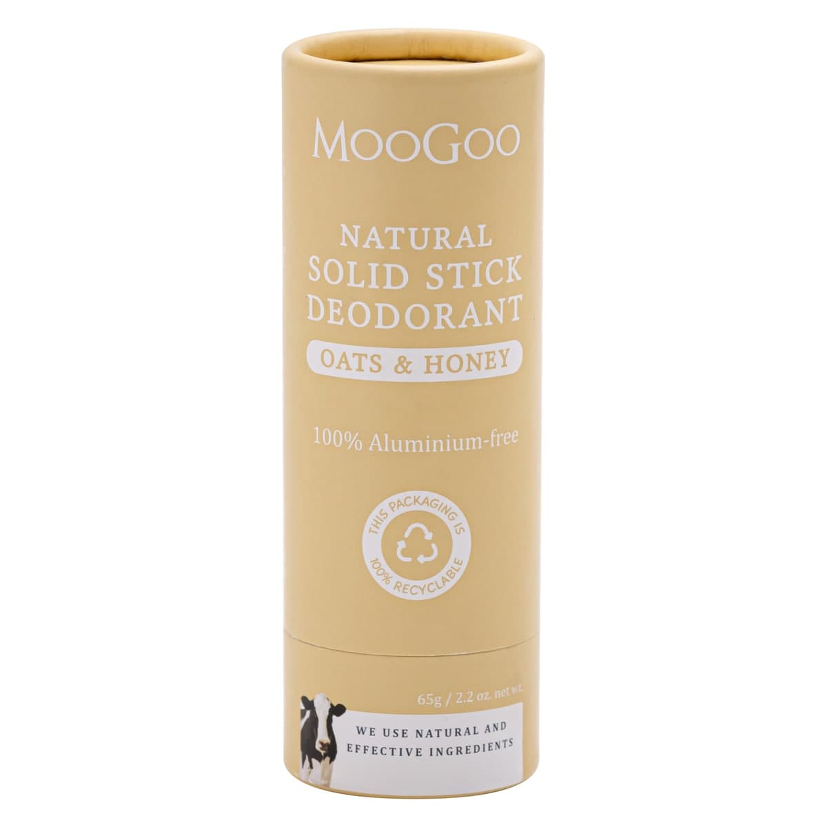 MooGoo Natural Deodorant Stick Oats & Honey 65g