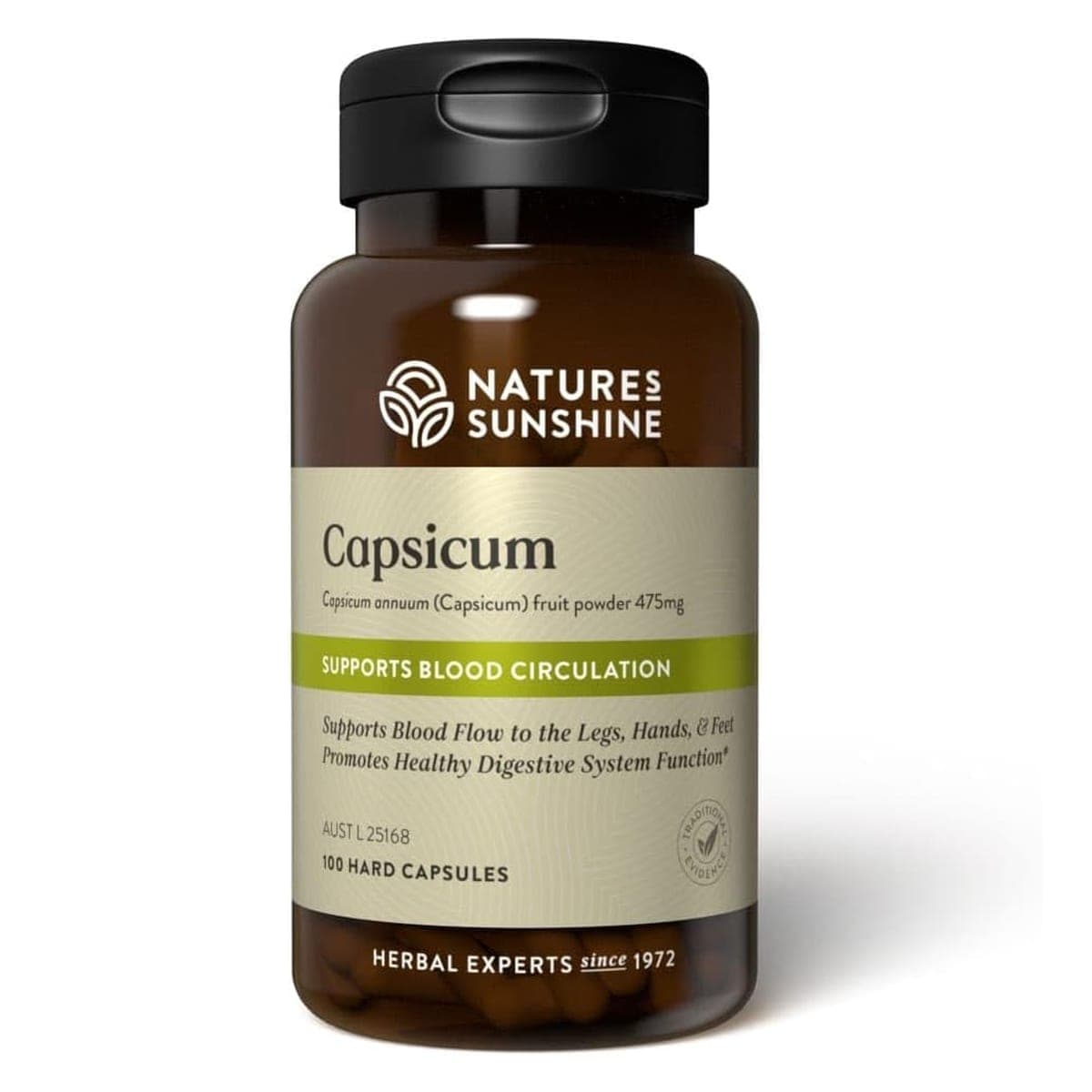 Nature's Sunshine Capsicum 475mg 100 Capsules
