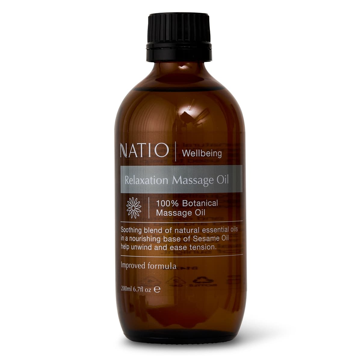 Natio Relaxation Massage Oil 200ml