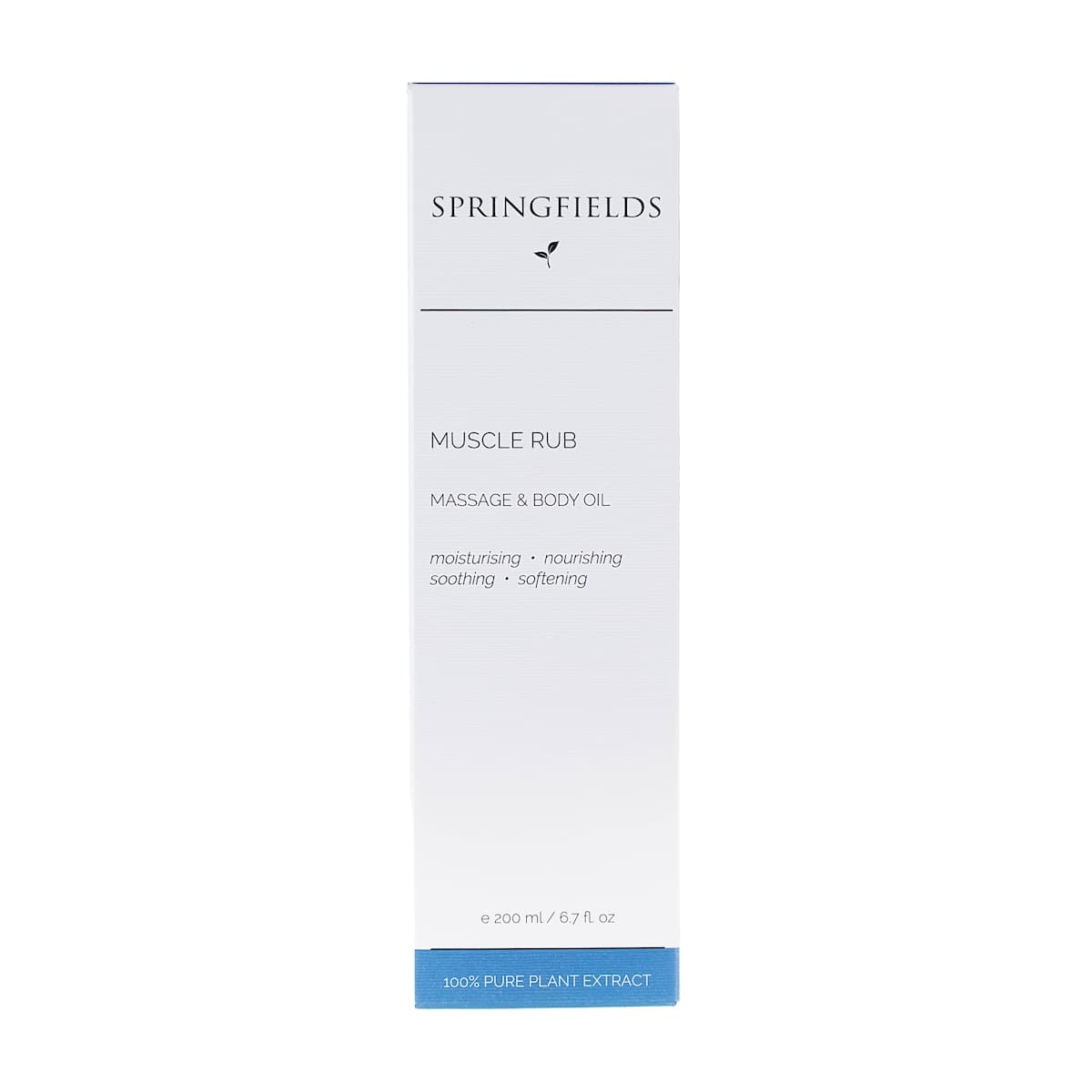 Springfields Muscle Rub Massage & Body Oil 200ml