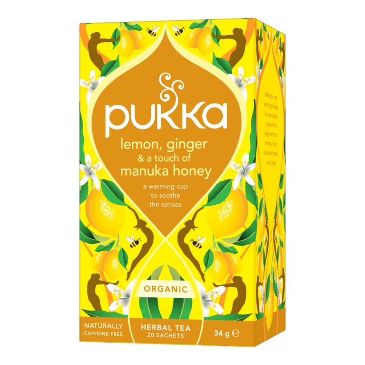 Pukka Lemon Ginger & Manuka Honey Tea Bags 20 Pack