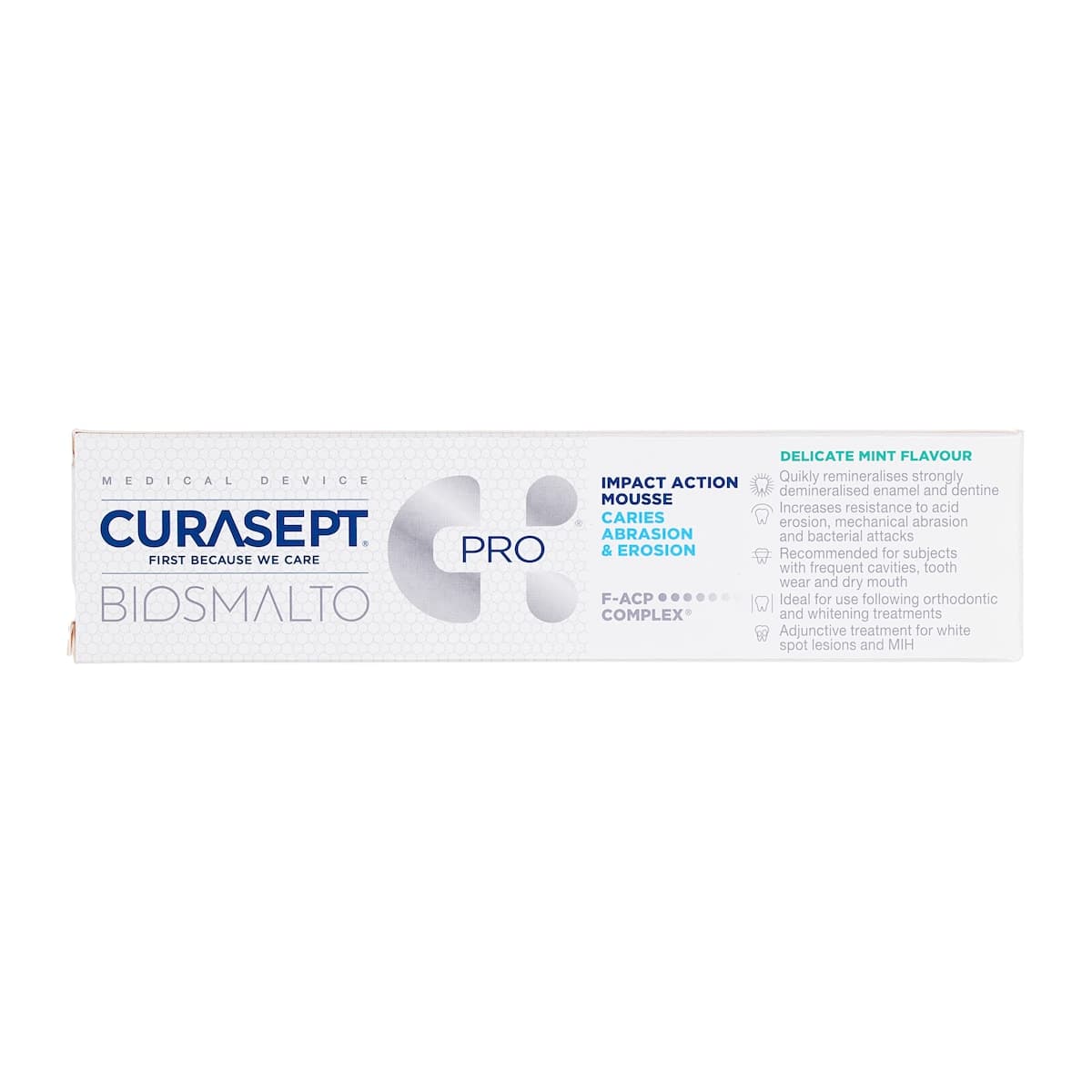 Curasept Biosmalto Mousse Caries Abrasion Erosion Mint 50ml