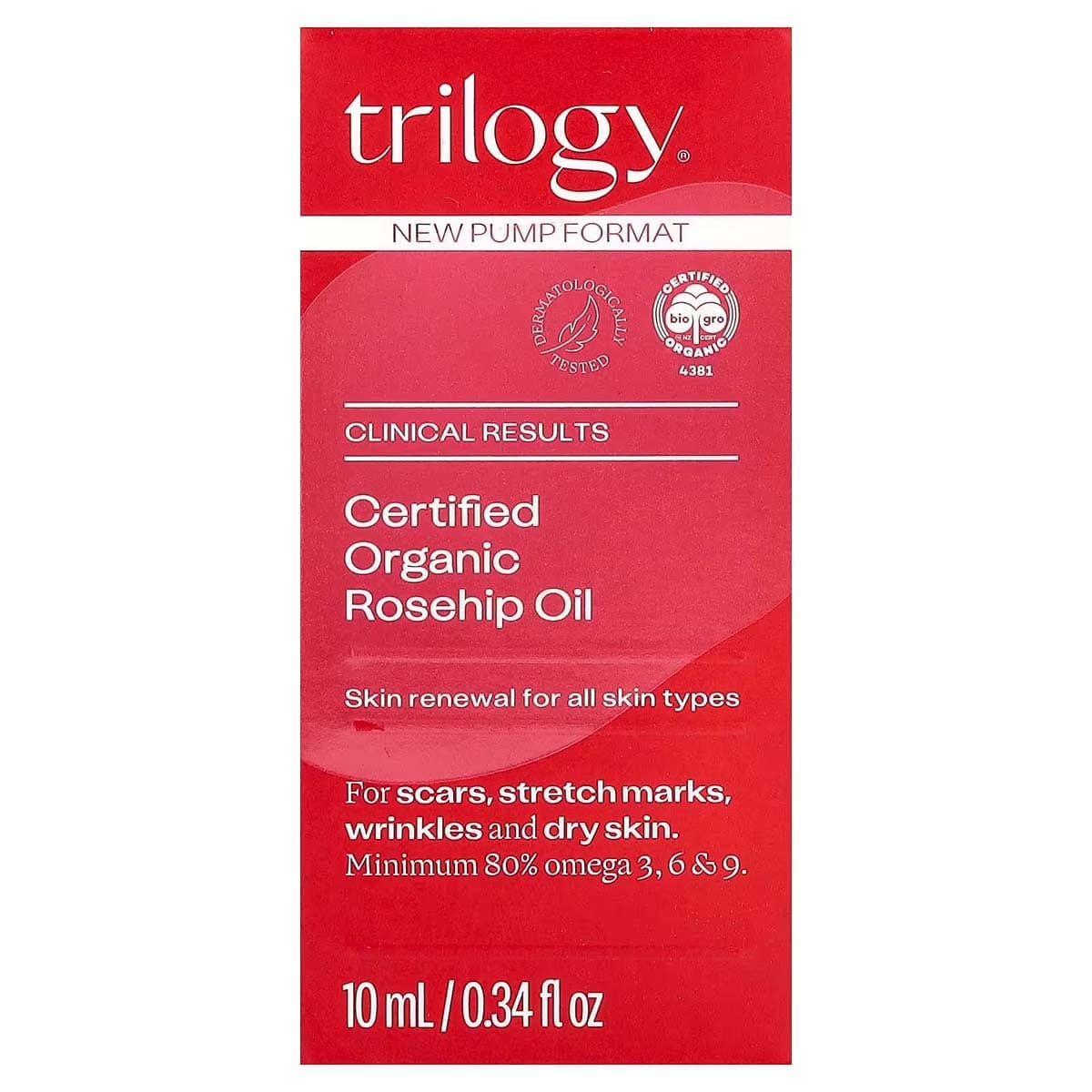 Trilogy Certified Organic Rosehip Oil 10mL