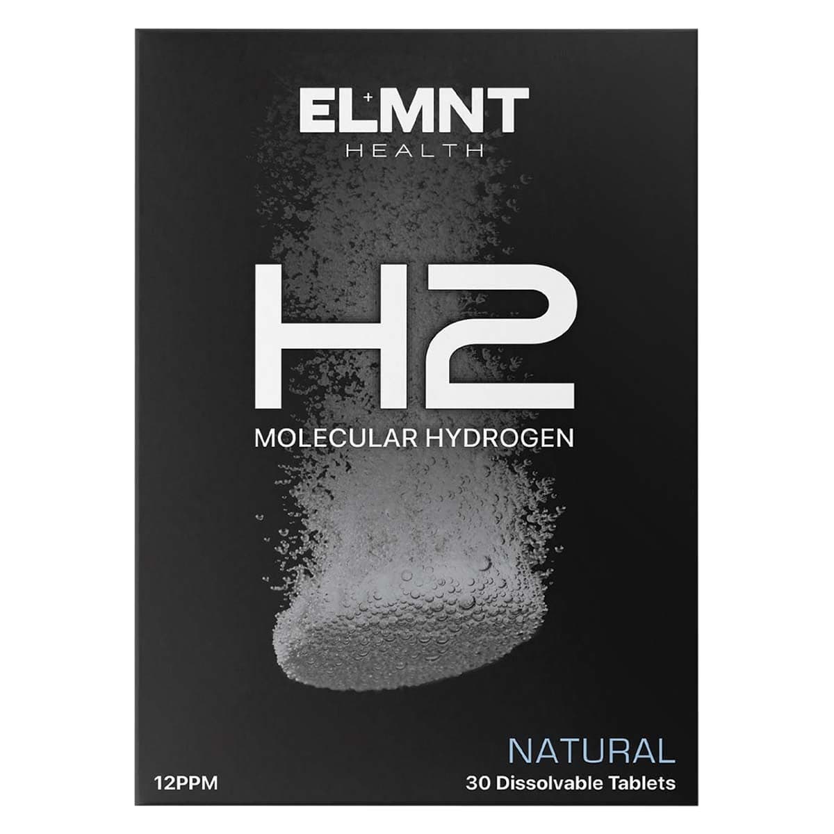 Elmnt Health H2 Molecular Hydrogen Water Tablets Natural 30 Pack