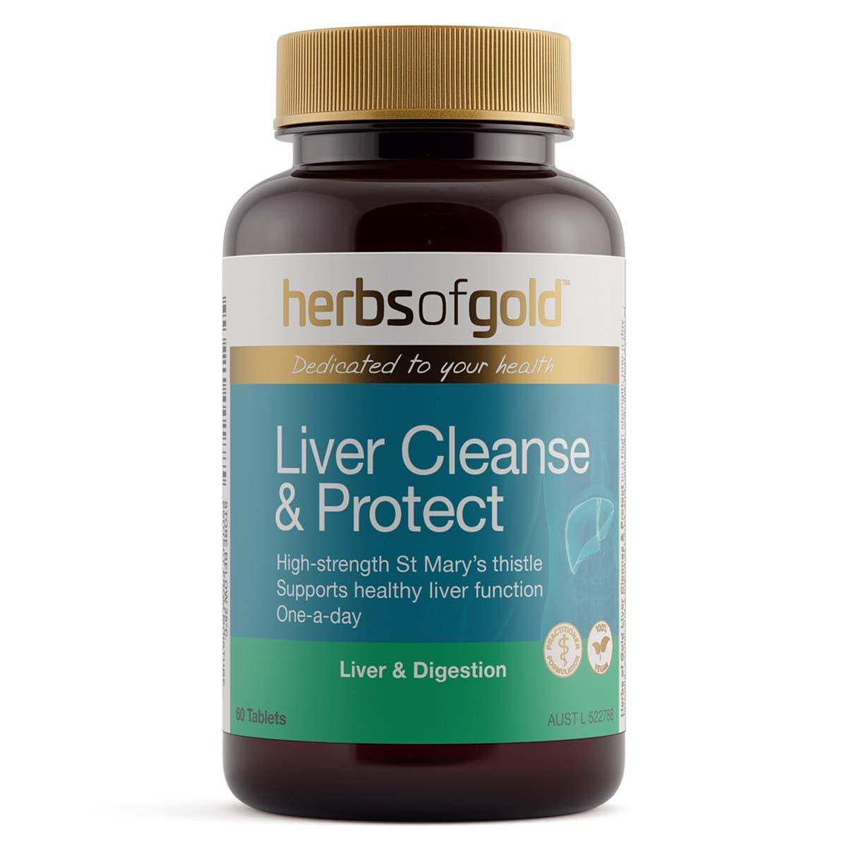 Herbs of Gold Liver Cleanse & Protect 60 Tablets