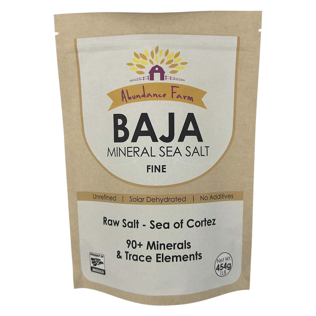 Abundance Farm Baja Mineral Sea Salt Fine 454g