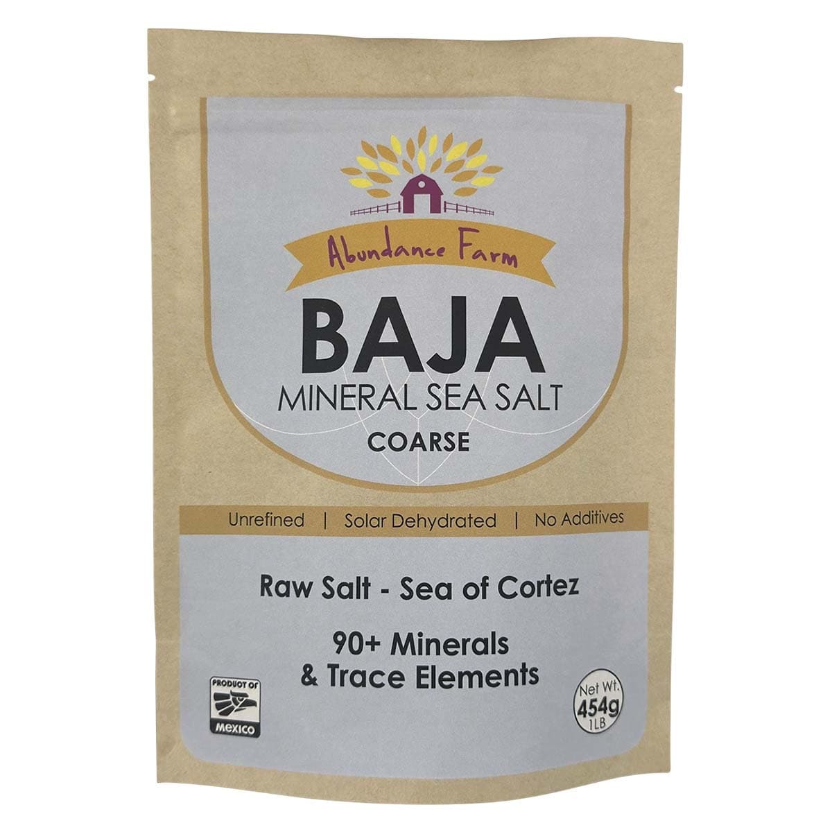 Abundance Farm Baja Mineral Sea Salt Coarse 454g