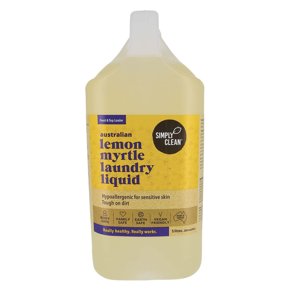 Simply Clean Laundry Liquid Lemon Myrtle 5L