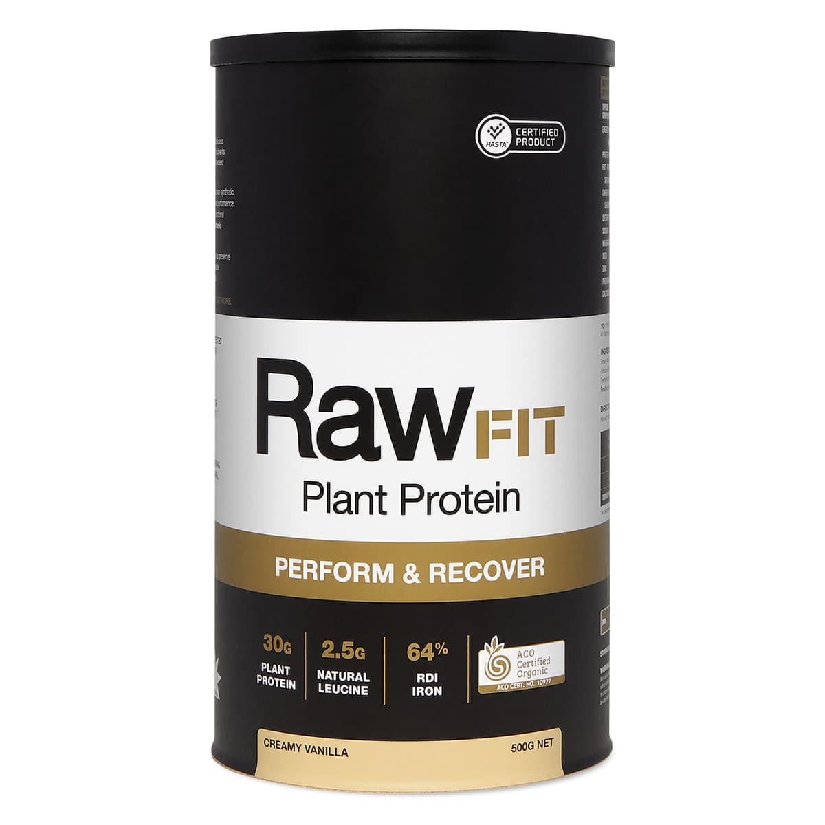 Amazonia RawFit Plant Protein Perform & Recover Creamy Vanilla 500g