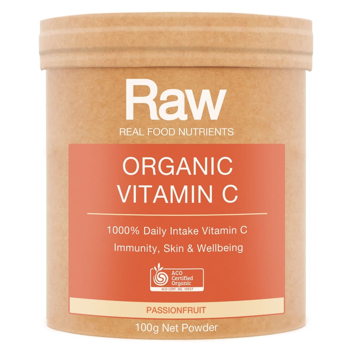 Amazonia Raw Organic Vitamin C Powder Passionfruit 100g