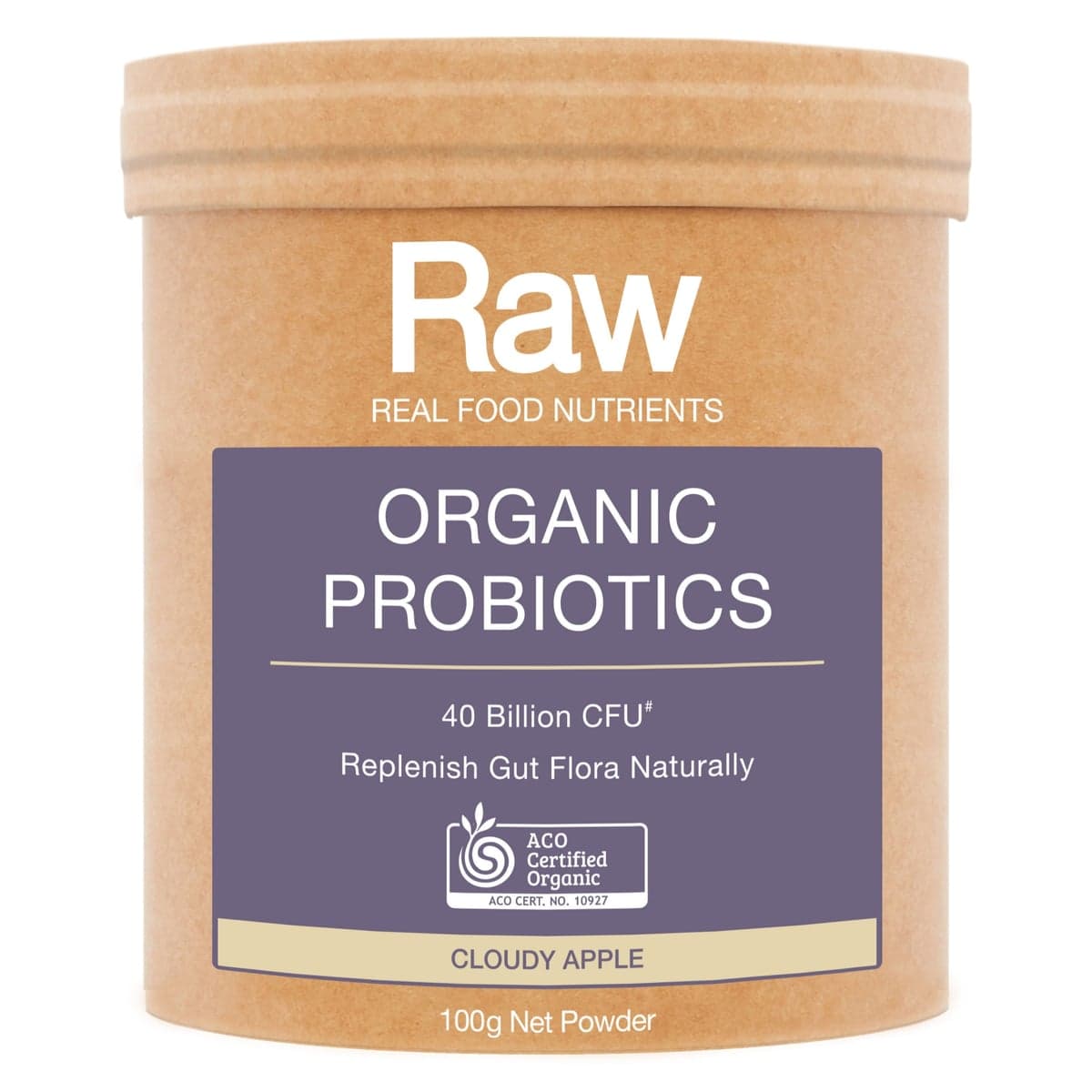 Amazonia Raw Organic Probiotics Powder Cloudy Apple 100g