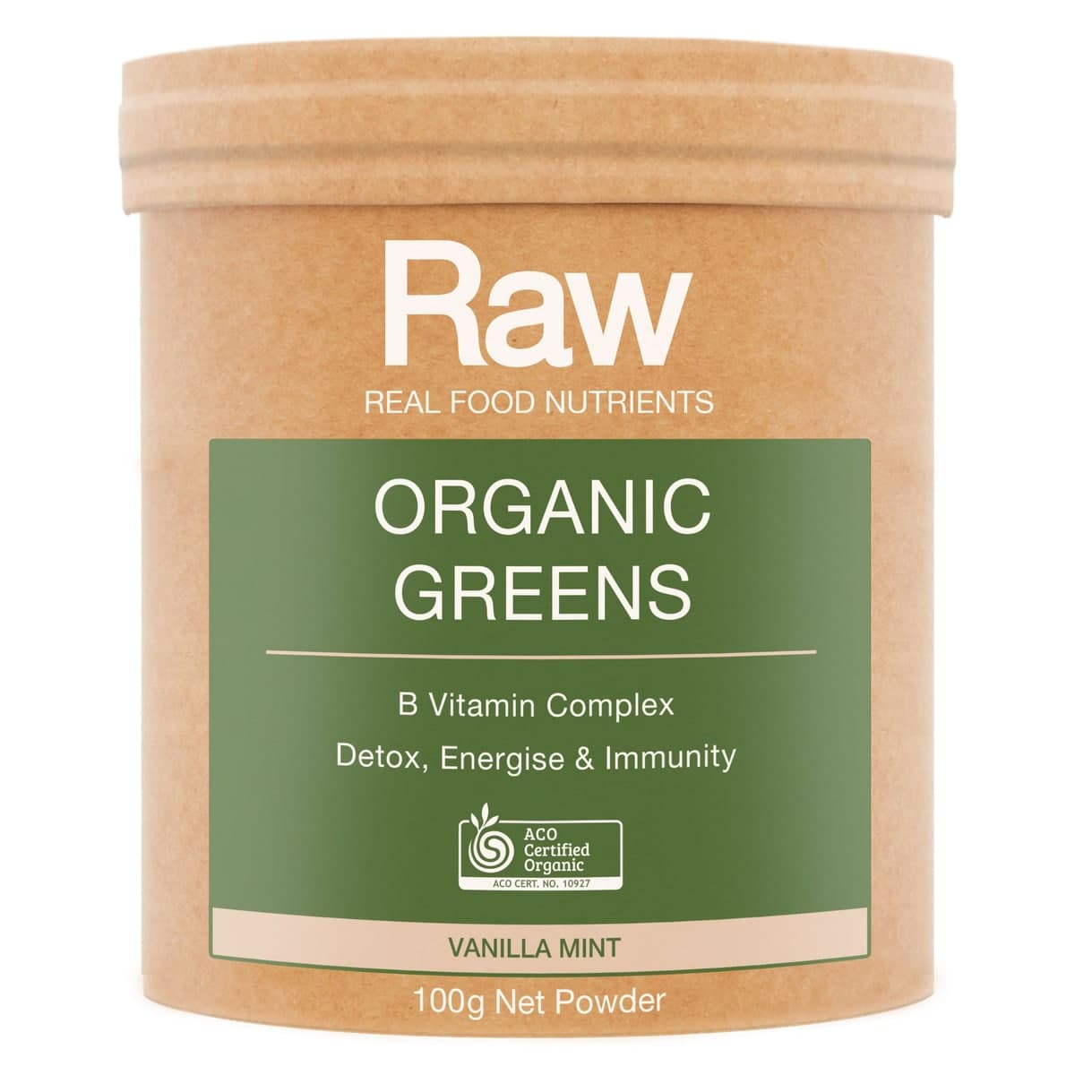 Amazonia Raw Organic Greens B Vitamin Complex Powder 100g