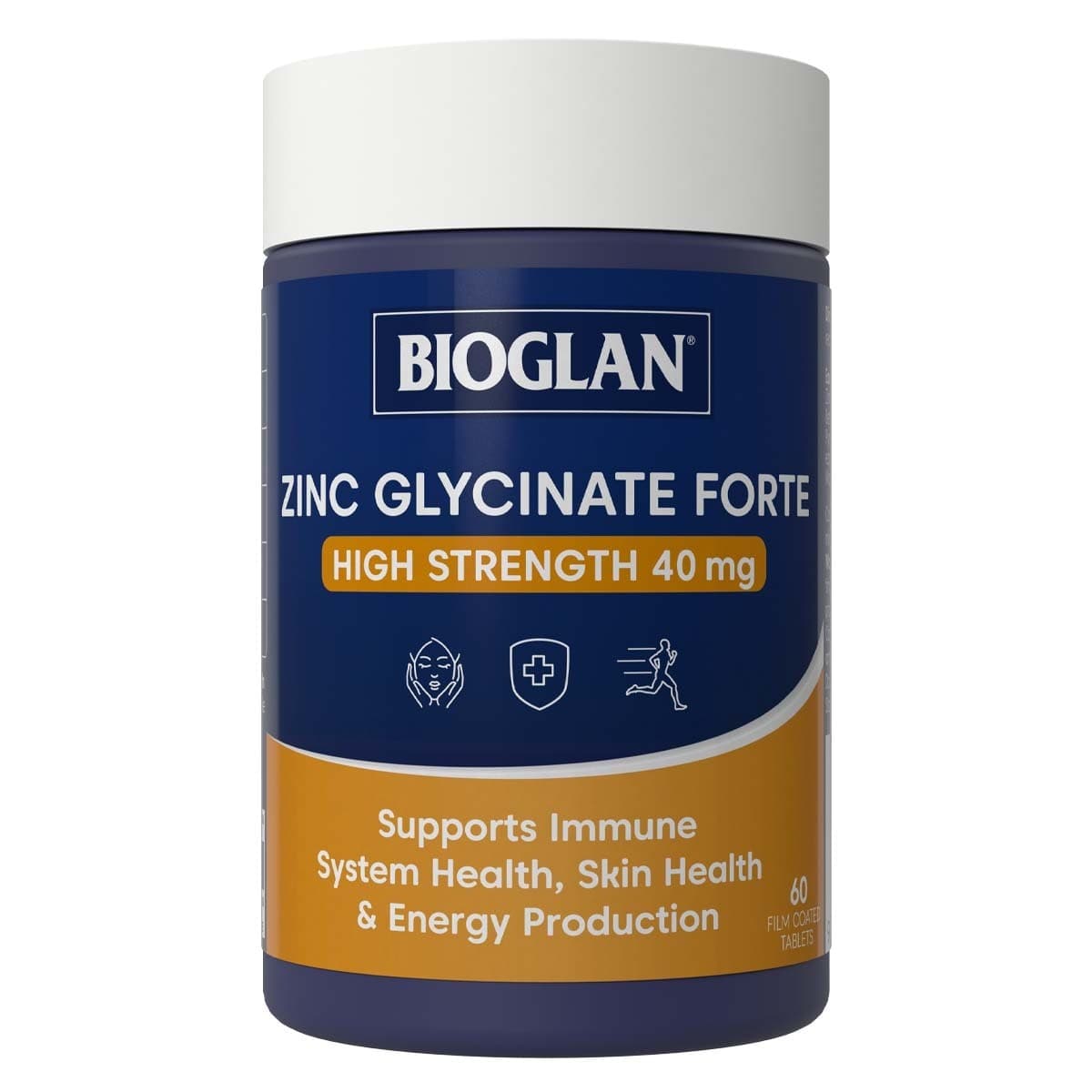 Bioglan Zinc Forte High Strength 40mg 60 Tablets