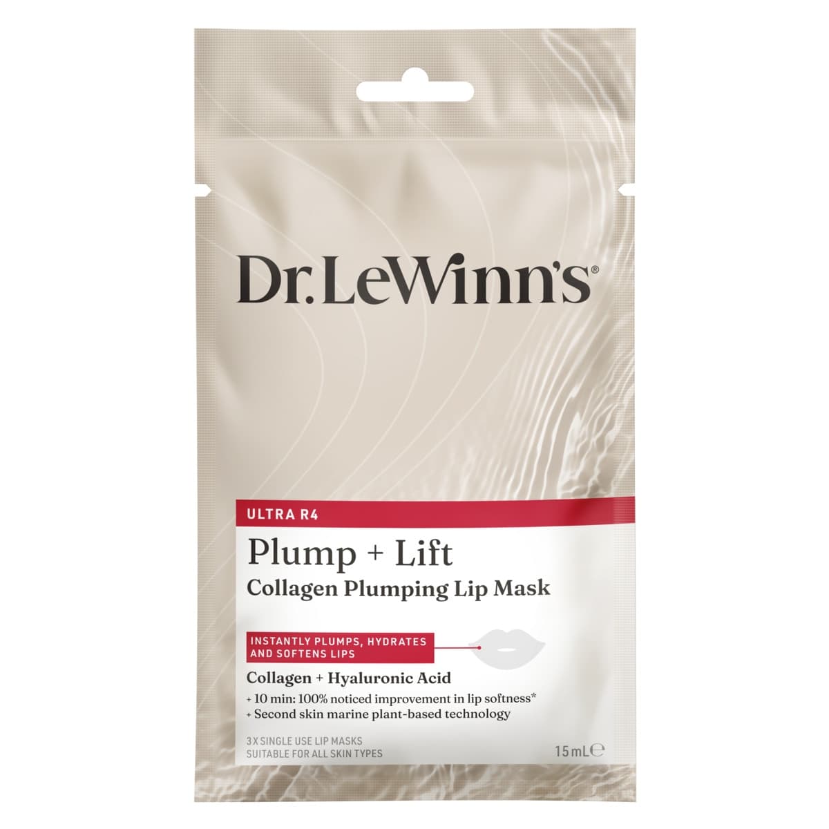 Dr Lewinns Ultra R4 Lip Plumping Mask 3 Pack
