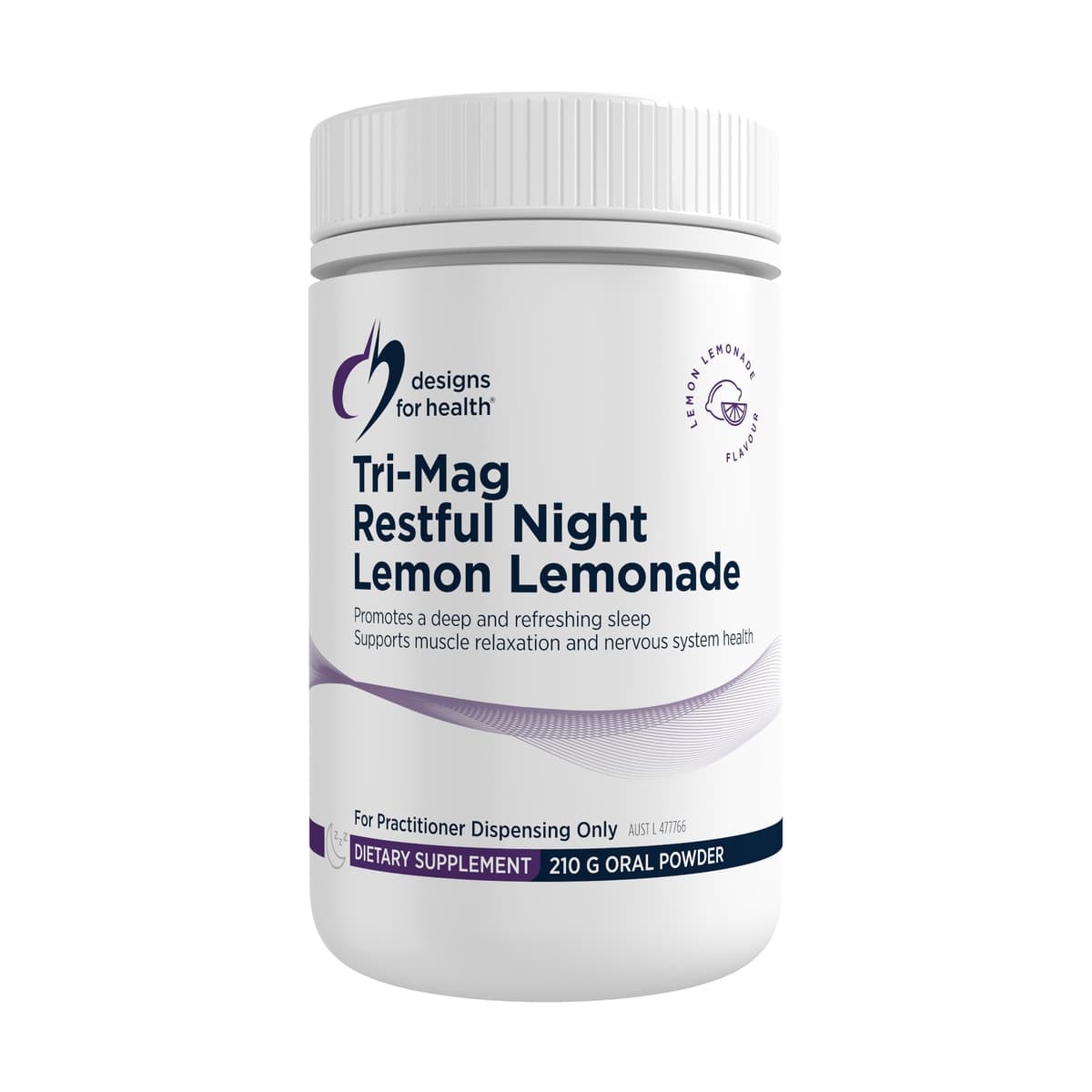 Designs for Health Tri-Mag Restful Night Lemon Lemonade 210g