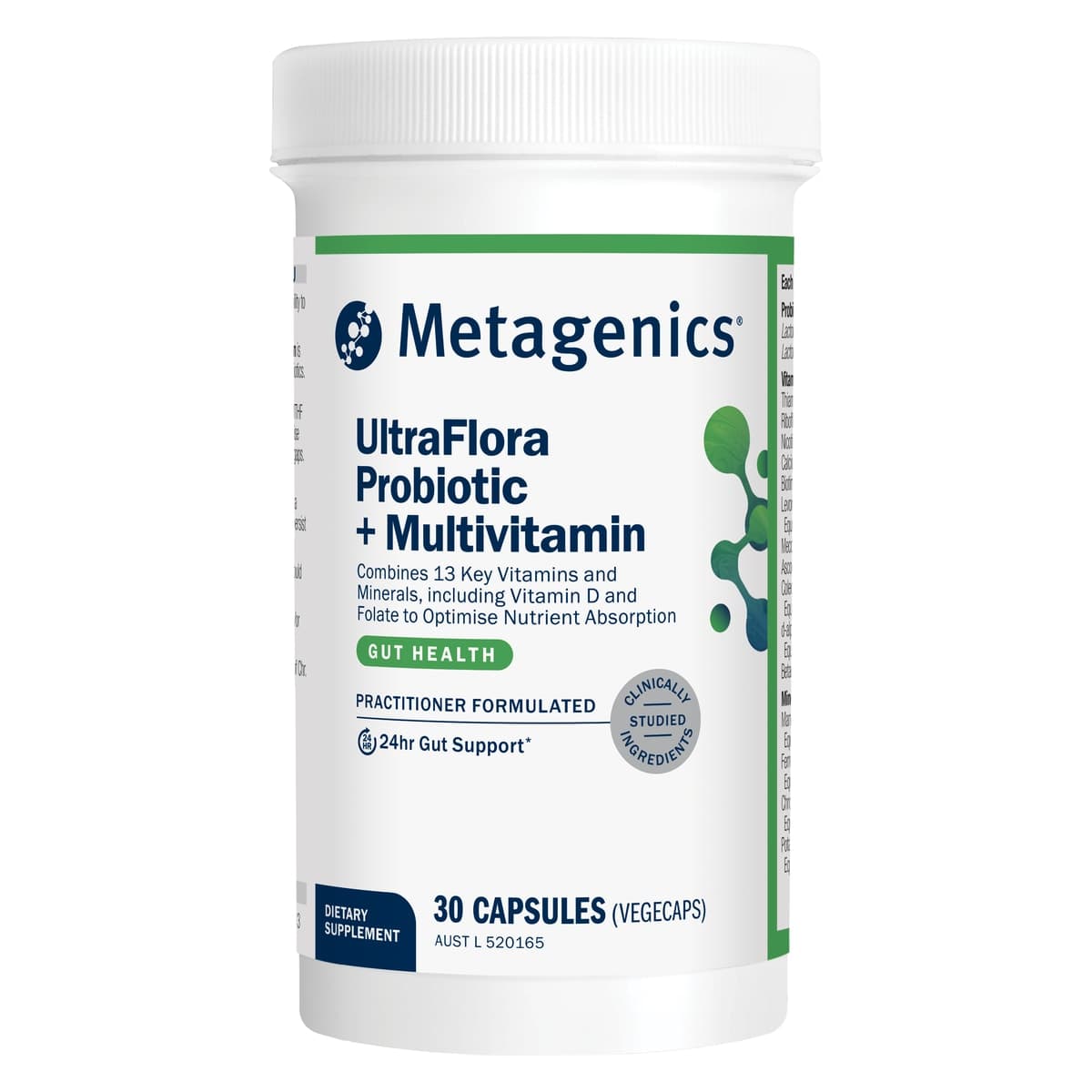 Metagenics UltraFlora Probiotic + Multivitamin 30 Capsules